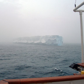 Iceberg in the mist