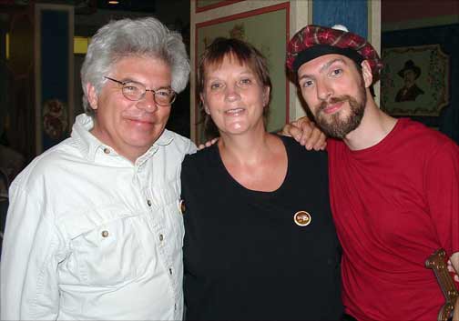 Joseph Scrimshaw and parents Pat and Tim