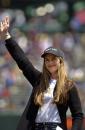 Brooke Shields - Rockies at Giants