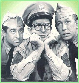 Harvey Lembeck, Phil Silvers and Allan Melvin