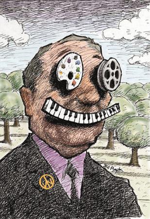 This artwork by artist Bill Plympton is the logo of the third annual Woostock Film Festival in Woodstock, N.Y., which is to start Wednesday Sept. 18, 2002