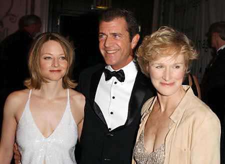 Jodie Foster, Mel Gibson &  Glenn Close, in New York on March 7, 2002, 17th Annual American Museum of the Moving Image Salute Awards.