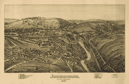 Map of Johnsonburg - 1895