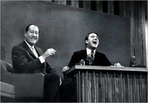 Arthur Treacher (R) and Merv Griffin