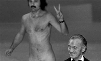 Robert Opal and David Niven - 1974 Oscars