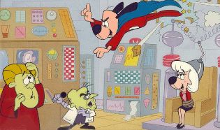 Cad, Simon Bar Sinister, Underdog and Sweet Polly Purebred