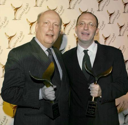 Screenwriters Julian Fellowes, left, and Akiva Goldsman. Photo by Craig T. Mathews