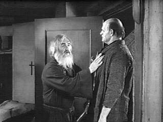 Gene Hackman (unbilled) & Peter Boyle in 'Young Frankenstein'